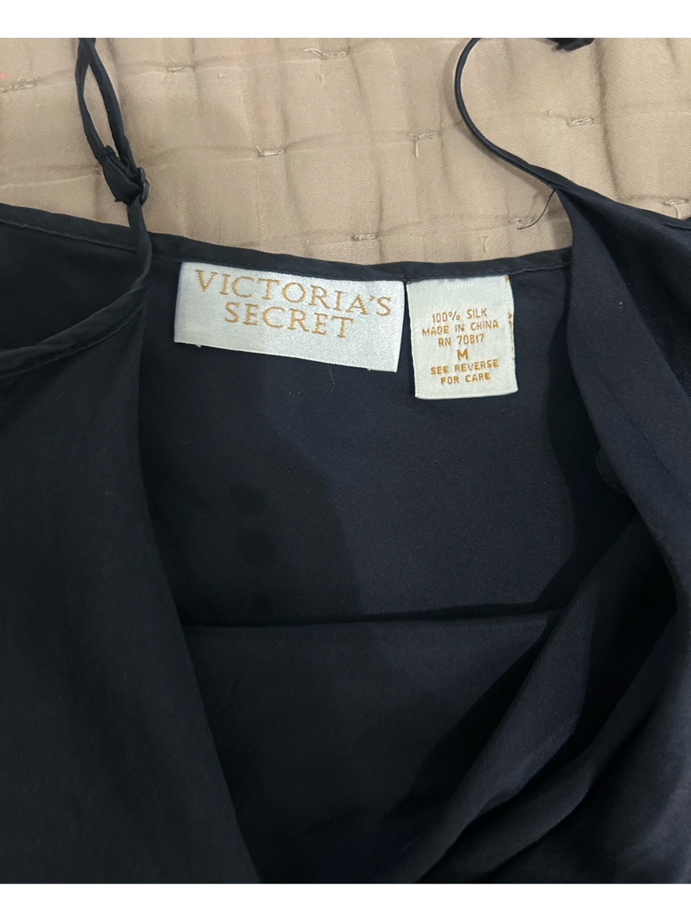 Victoria's Secret Black 100% Silk Camisole - Picture 3 of 3